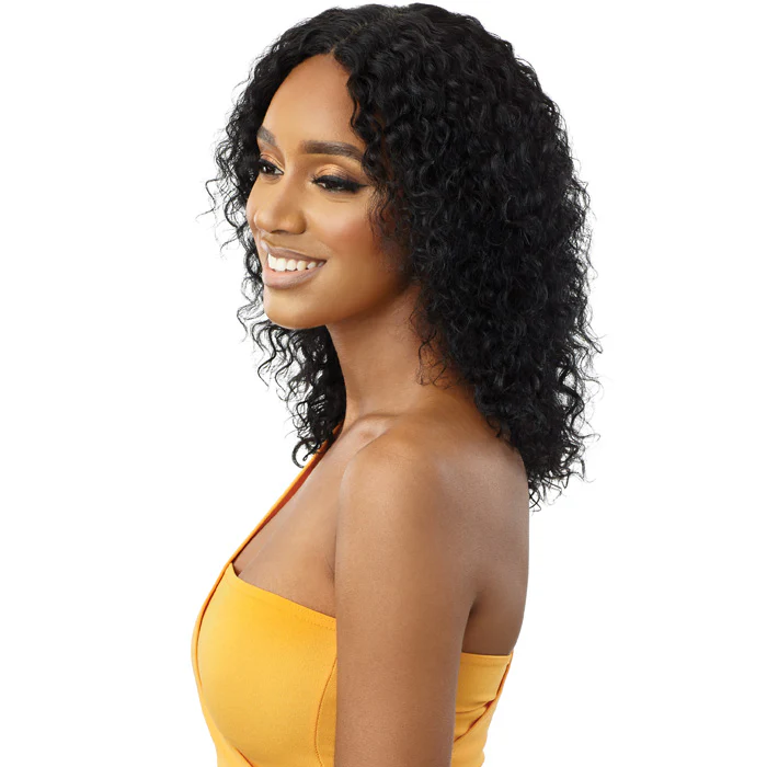 Outre The Daily 100% Unprocessed Human Hair Lace Part Wet & Wavy Wig - NATURAL CURLY 14 - Image 4