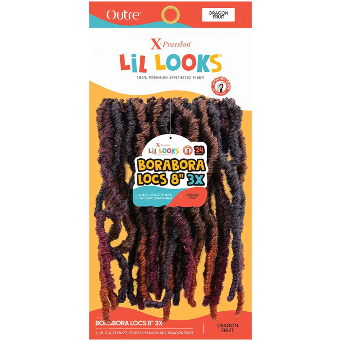 Outre X-Pression Lil Looks Kids Crochet Loop Braid - BORA BORA LOCS 8" 3X