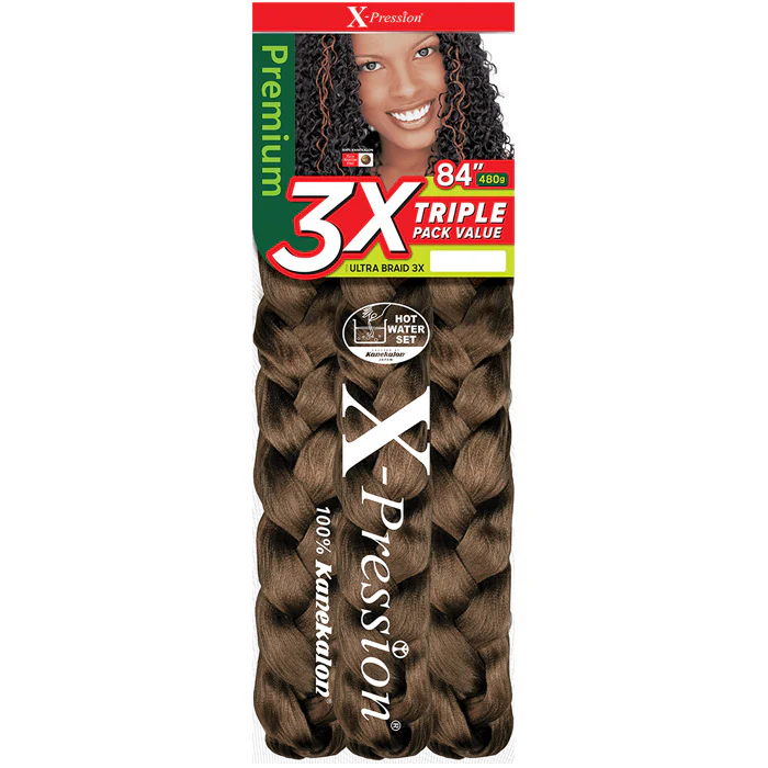 Outre X-Pression Triple Pack Value Crochet Braids - ULTRA BRAID 3X 84" - Image 2