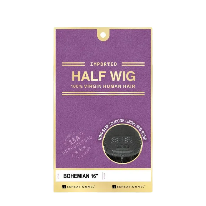 Sensationnel 100% Virgin Human Hair Half Wig - BOHEMIAN 16" - Image 8