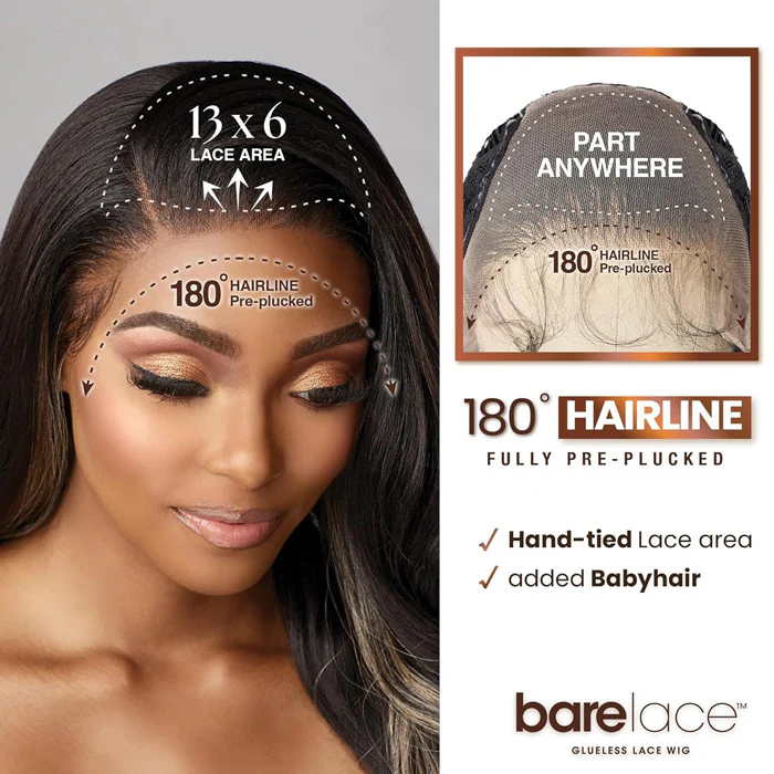 Sensationnel Bare Lace Glueless 13x6 Lace Front Wig - 13x6 UNIT 10 - Image 7