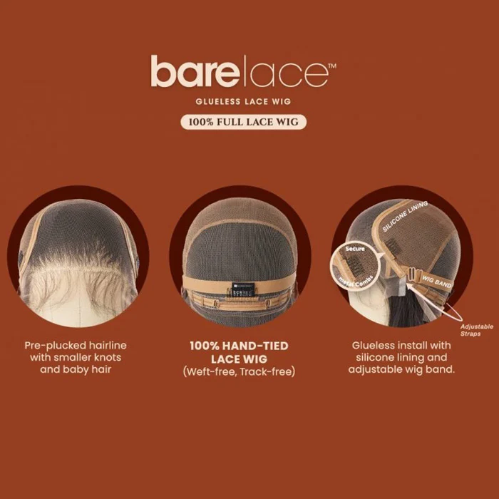 Sensationnel Bare Lace Glueless Human Hair Blend 100% Full Lace Wig - FULL LACE UNIT 2 - Image 6