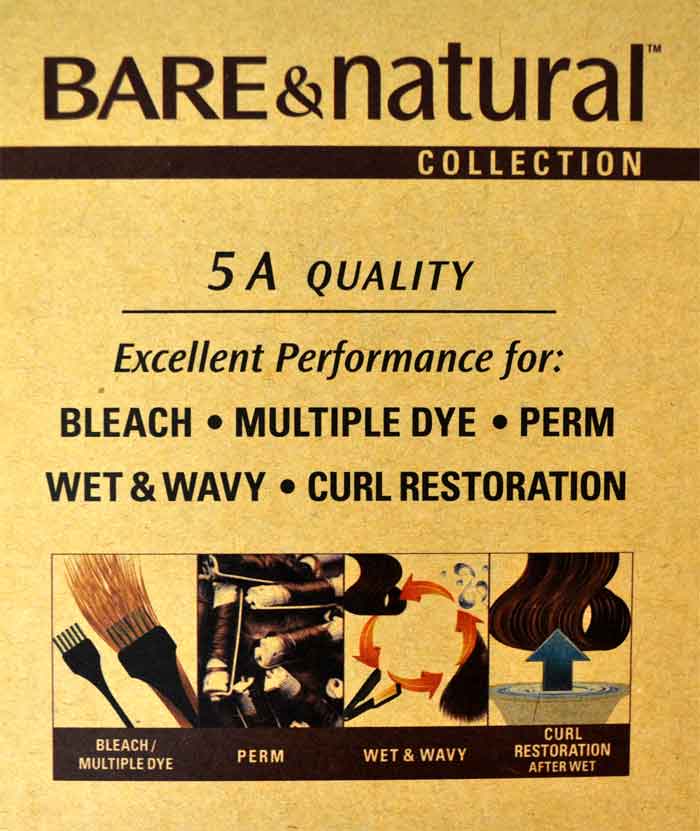 Sensationnel Bare & Natural Brazilian 100% Virgin Remi Weave - NATURAL WAVY 6 PCS + FREE CLOSURE - Image 3