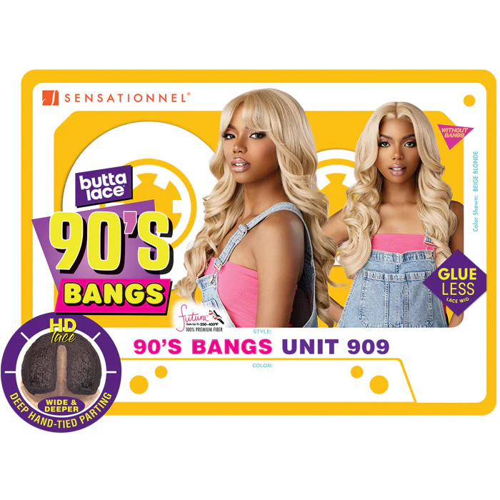 Sensationnel Butta Lace Glueless 5" HD Deep Lace Parting Front Wig - 90's BANGS UNIT 909 - Image 5