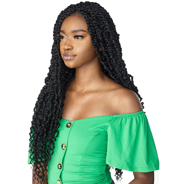 Sensationnel Cloud 9 Swiss Lace 100% Hand-Braided 4x4 Lace Part Wig - PASSION TWIST 28" - Image 4