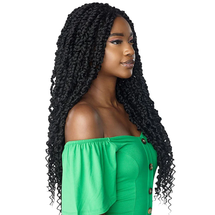 Sensationnel Cloud 9 Swiss Lace 100% Hand-Braided 4x4 Lace Part Wig - PASSION TWIST 28" - Image 5