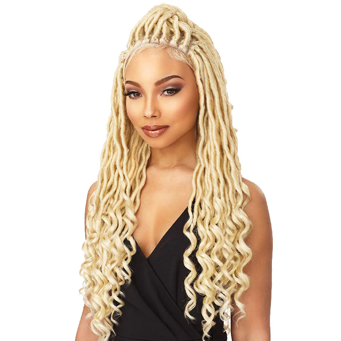 Sensationnel Cloud 9 Synthetic 4x4 Part Swiss Lace Wig GODDESS LOCS - Image 2