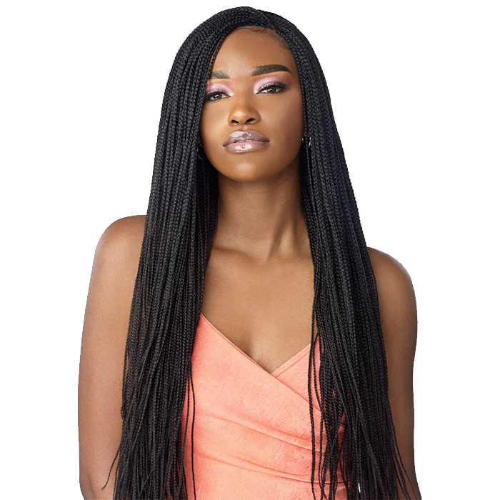 Sensationnel Cloud9 Swiss Lace HD 4x4 Part Lace Frontal Wig - MICRO BOX BRAID 28" - Image 4