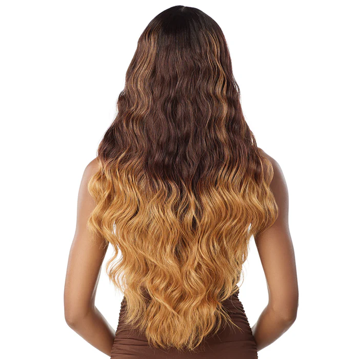 Sensationnel What Lace Human Hair Blend 13x6 HD Lace Front Wig - RAVEENA 28 - Image 4