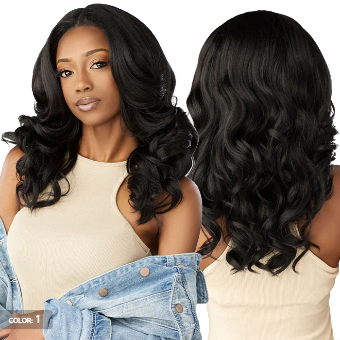 Sensationnel Curls Kinks Glueless Kinky Edges Textured HD Lace Part Wig - Y-PART KINKY BARREL CURL 20" - Image 3