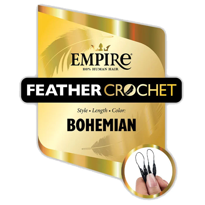 Sensationnel Empire 100% Human Hair Feather Crochet Braids - BOHEMIAN 10/12" - Image 3