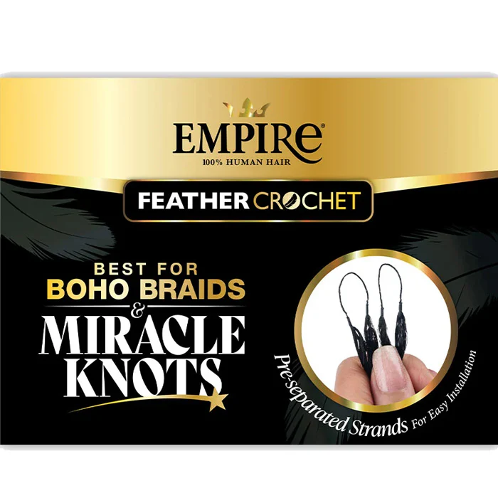 Sensationnel Empire 100% Human Hair Feather Crochet Braids - BODY WAVE 14/18" - Image 4