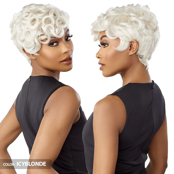 Sensationnel Empire Wig Salt & Pepper 100% Human Hair Full Wig - FLORA - Image 5