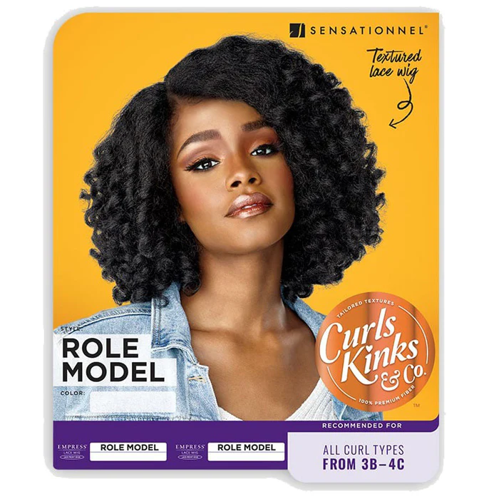 Sensationnel Empress Curls Kinks & Co Textured Deep Parting Lace Front Wig - ROLE MODEL - Image 6