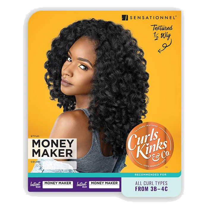 Sensationnel Instant Weave Curls Kinks & CO Half Wig - MONEY MAKER - Image 5