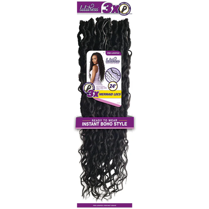 Sensationnel Lulutress Pre-Looped Crochet Braid - 3X MERMAID LOCS 24" - Image 7