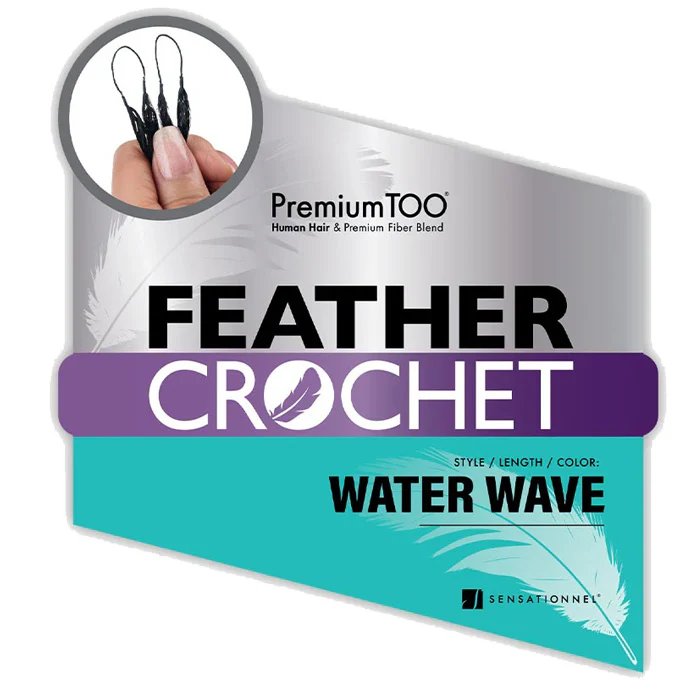 Sensationnel Premium Too Feather Crochet Braids - WATER WAVE 14/18/22" - Human Hair Blend - Image 3
