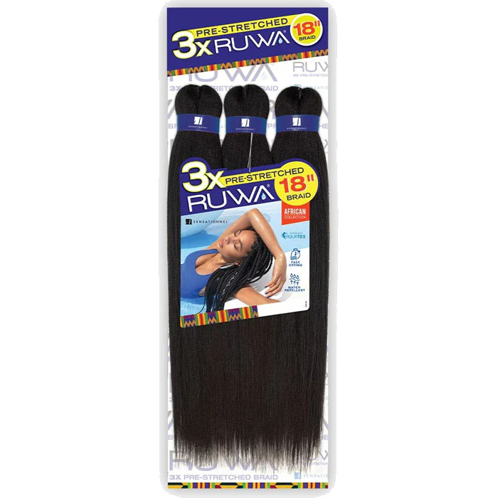 Sensationnel Ruwa Crochet Braid - 3X PRE STRETCHED 18" - Image 6