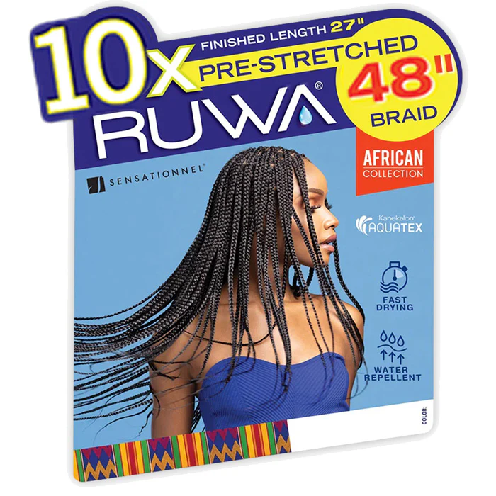 Sensationnel Ruwa Pre-Stretched Crochet Braids - 10x 48" - Image 2