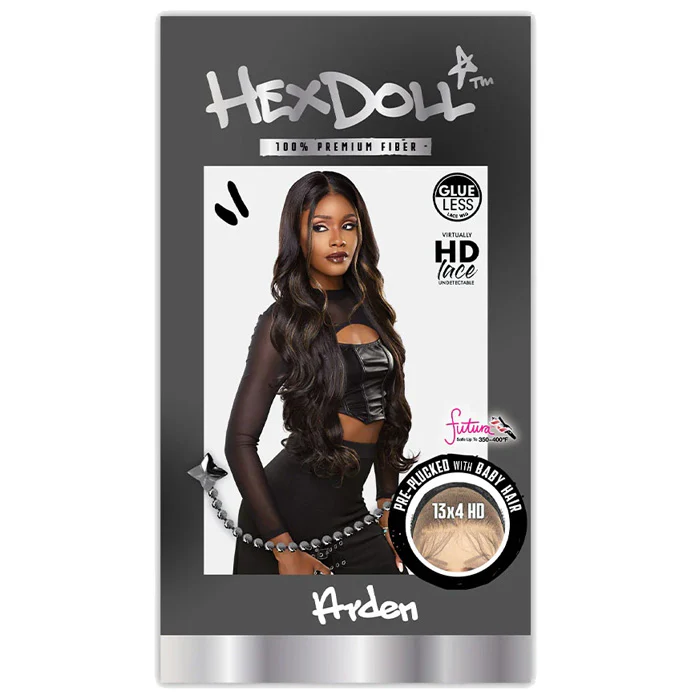Sensationnel Shear Muse Hex Doll Glueless 13x4 HD Lace Frontal Wig - ARDEN - Image 6