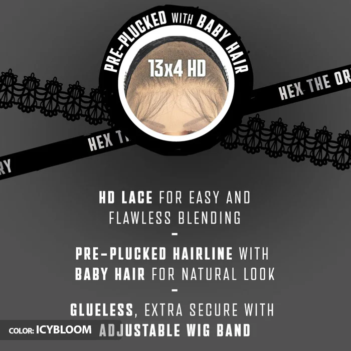 Sensationnel Shear Muse Hex Doll Glueless 13x4 HD Lace Frontal Wig - RAVEN - Image 8