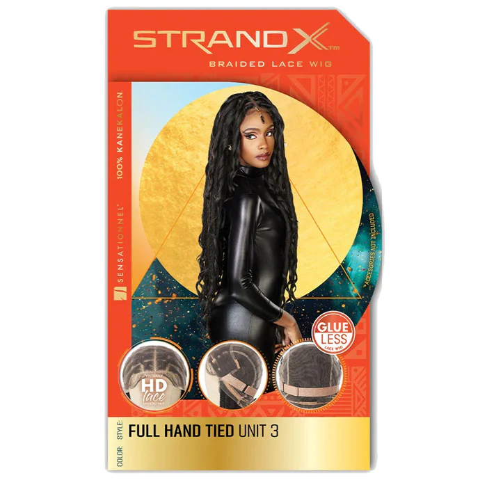 Sensationnel Strand X Glueless HD Full Lace Hand-Tied Braided Wig - UNIT 3 - Image 5