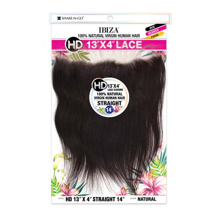 Shake N Go 100% Virgin Human Hair Ibiza 13X4 HD Lace Closure - STRAIGHT 20"