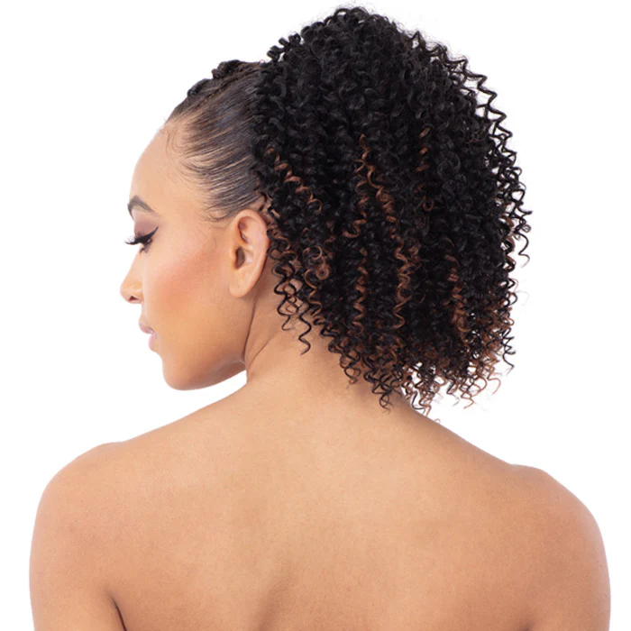 Shake N Go Equal Flex Crochet Ponytail - C-MINI CURL - Drawstring Cap - Image 2