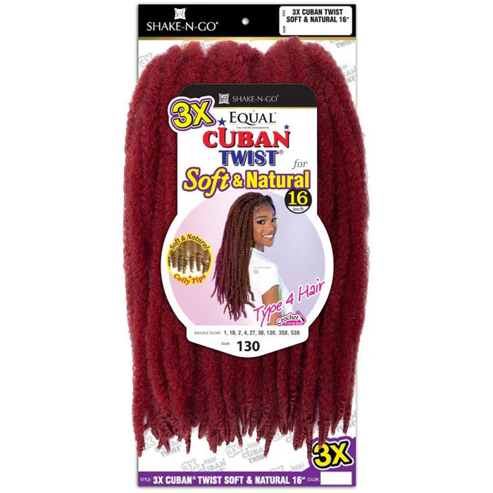 FreeTress Equal Crochet Braids - 3X CUBAN TWIST SOFT & NATURAL 16" - Image 5