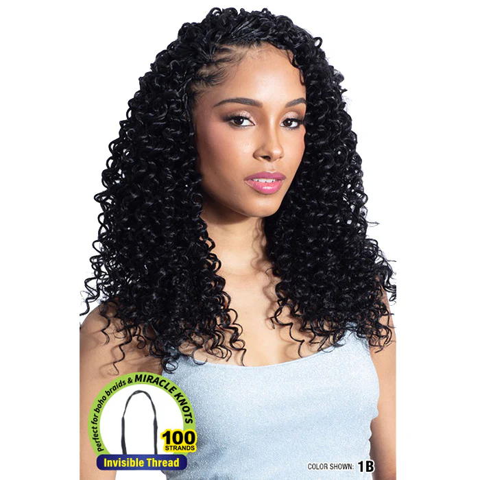 Shake N Go Organique Mastermix Feather Crochet Braids - WATER CURL 18" - Image 2