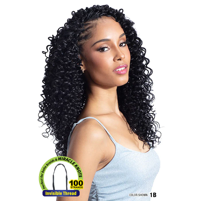 Shake N Go Organique Mastermix Feather Crochet Braids - WATER CURL 18" - Image 3