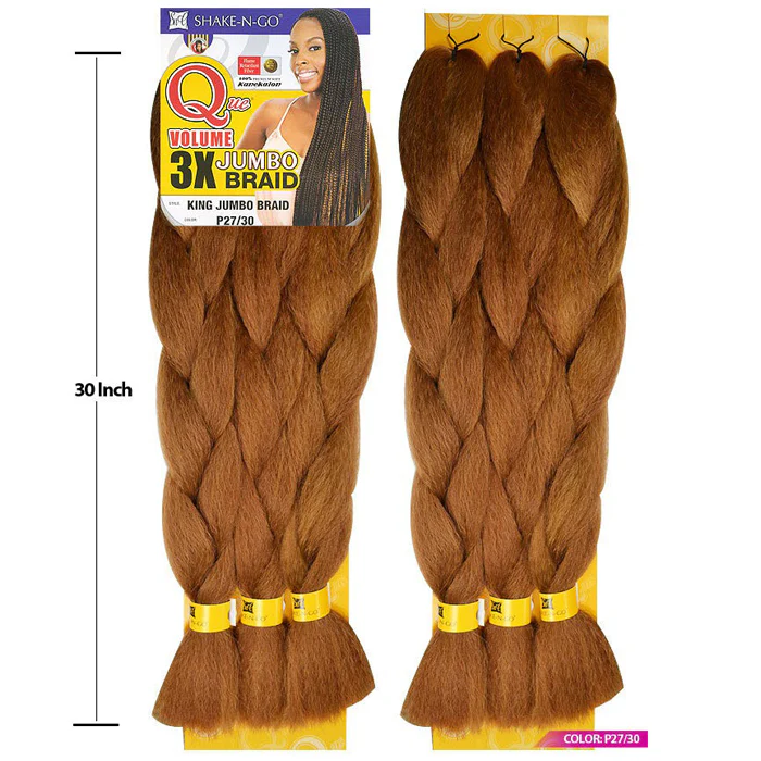 Shake N Go Que 100% Kanekalon Volume - 3X PACK KING JUMBO BRAID - Image 4