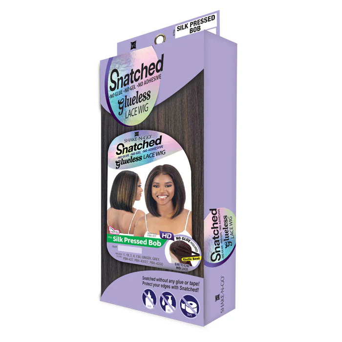 Shake N Go Snatched Glueless HD 5" Deep Lace Parting Wig - SILK PRESSED BOB - Image 8