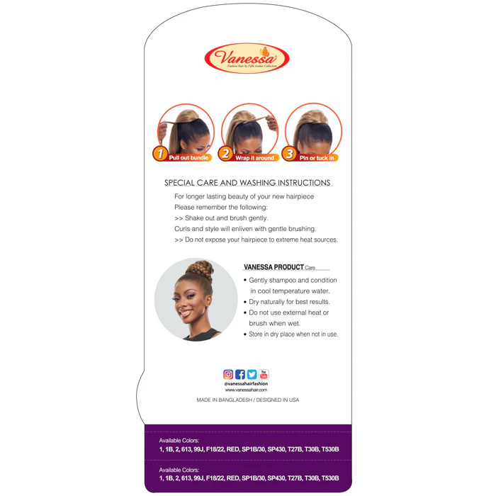 Vanessa Braiding Touch Clip In Wrap Ponytail - STB WHIP 54 - Image 5