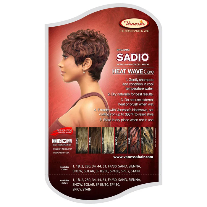 Vanessa Fashion Full Wig - SADIO - Image 5