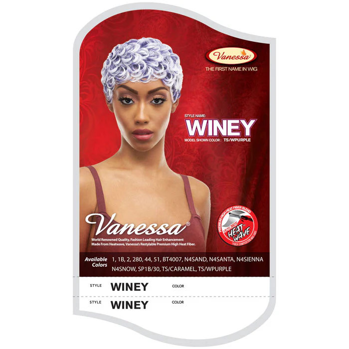 Vanessa Fashion Full Wig  - WINEY - Image 4