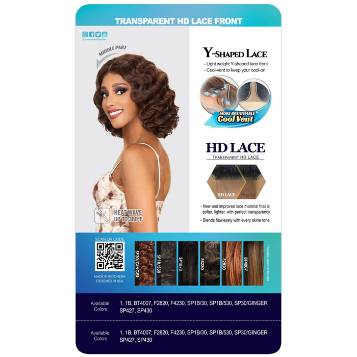 Vanessa Top Lace Y Wide Part HD Lace Front Wig - CHICA - Image 4