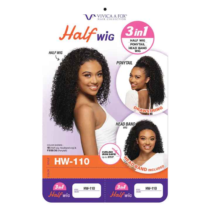 Vivica A Fox Drawstring 3 in 1 Half Wig - HW-110 - Image 4