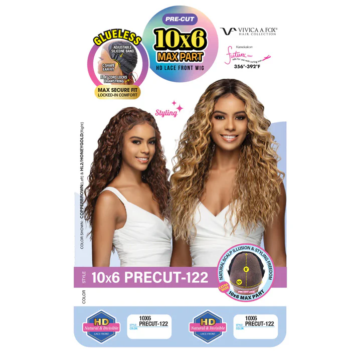 Vivica A Fox Glueless HD 10x6 Lace Frontal Wig - 10x6 PRECUT-122 - Image 4