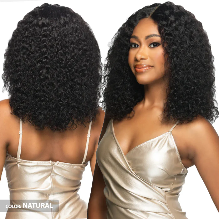 Vivica A Fox Natural Brazilian 100% Unprocessed Remi Human Hair 3.5" HD Deep Lace Part Wig - WET & WAVY SUMMER - Image 2