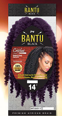 Zury Sis Crochet Braid BANTU BLACK 14 Inch - Image 2