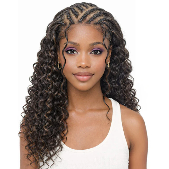 Zury Sis Chunky Glueless HD 13x5 Pre-Braided Lace Frontal Wig - WAYDA