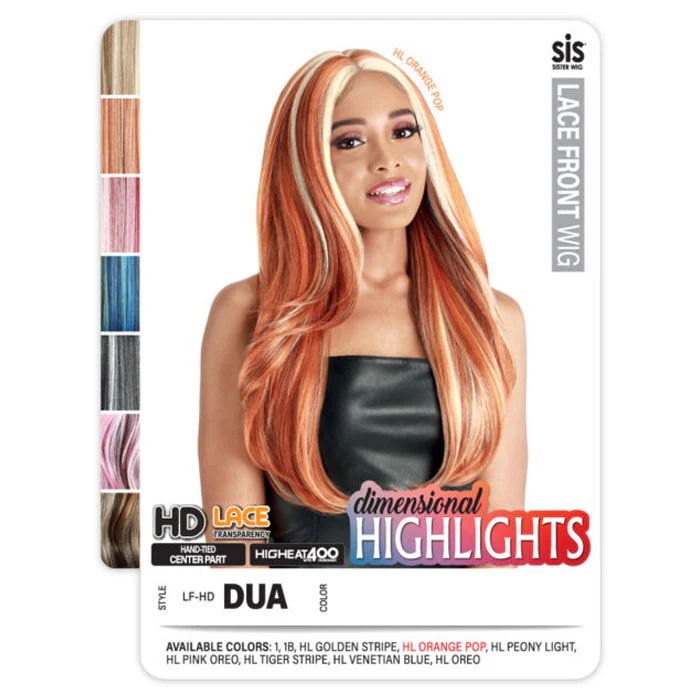 Zury Sis Synthetic HD Lace Front Wig - LF-HD DUA - Image 3