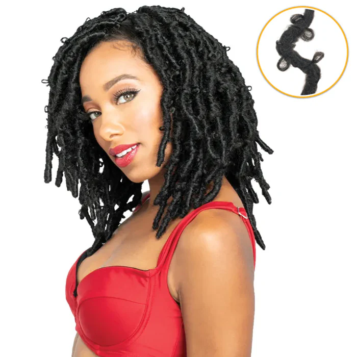 Zury Sis Loop Crochet Braid - 2X DISTRESSED BUTTERFLY LOC 10" - Image 2