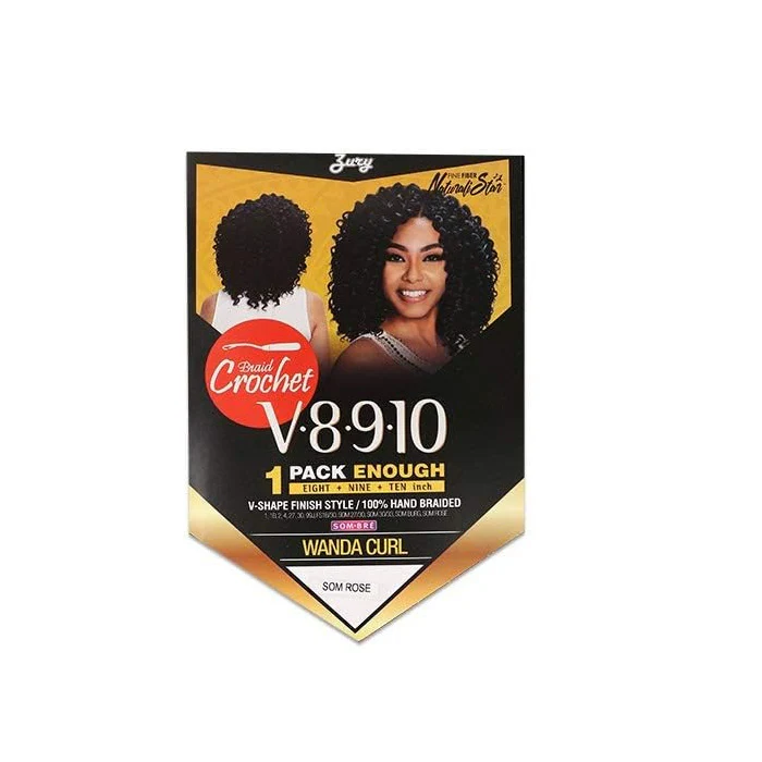 Zury Sis Naturali Star V8910 Crochet Braid - WANDA CURL 8/9/10" (1 Pack Enough) - Image 4