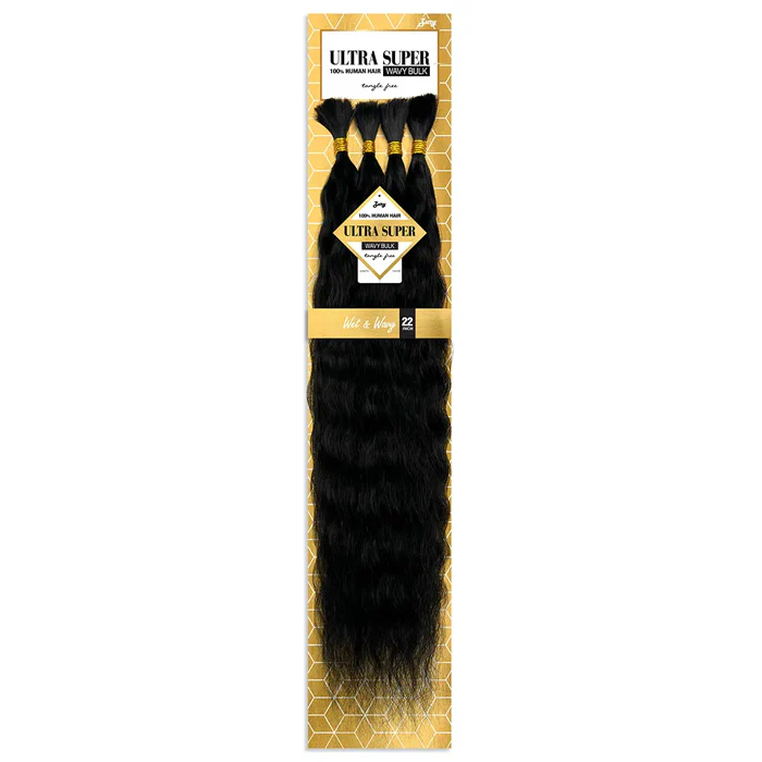 Zury Sis Ultra Super 100% Human Hair Braids - WAVY BULK 18"